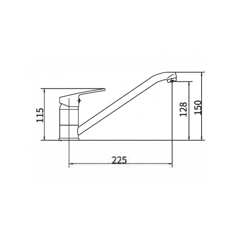 Смеситель Fashun A4816 хром размер