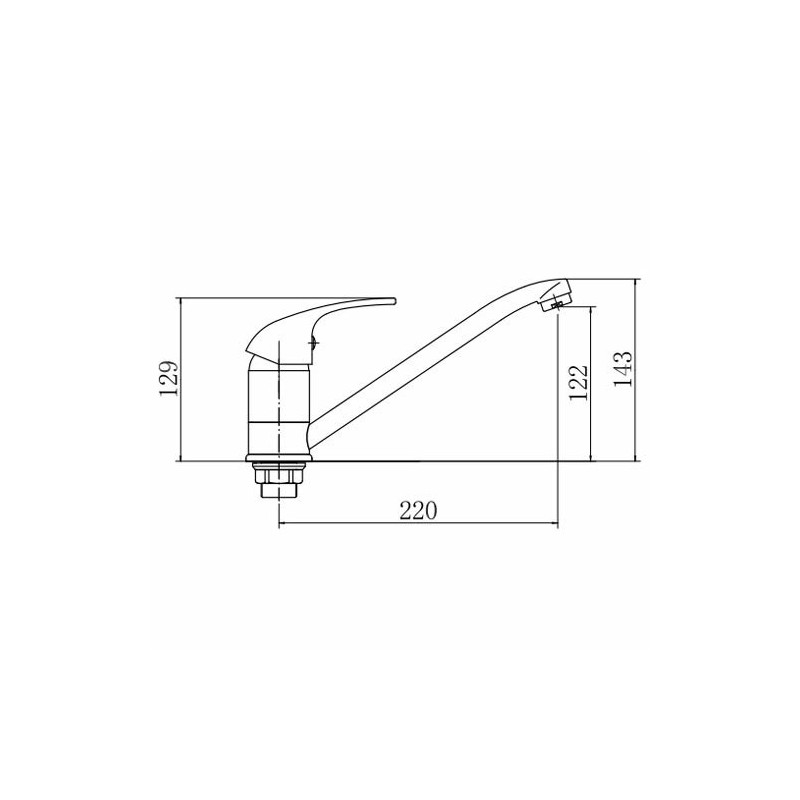 Смеситель Fashun A4903 хром размер