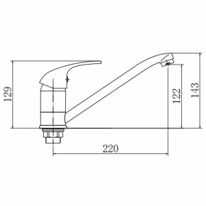 Смеситель Fashun A4903 хром размер