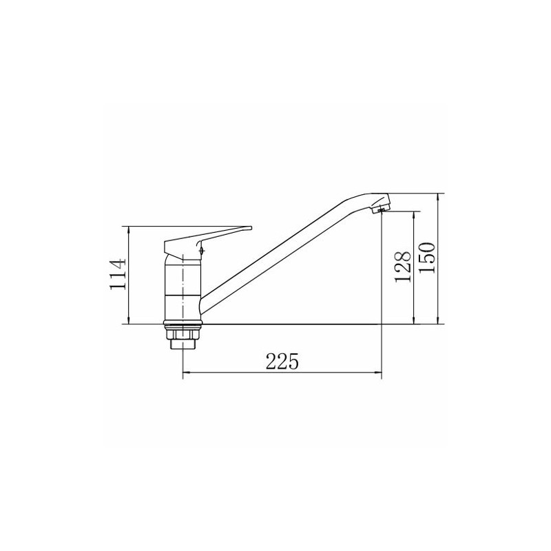 Смеситель Fashun A4913 хром размер