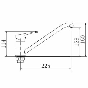Смеситель Fashun A4913 хром размер