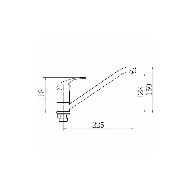 Смеситель Fashun A4915 хром размер