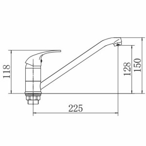 Смеситель Fashun A4915 хром размер