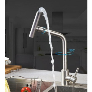 Смеситель Fashun A54001-А сатин поворотный