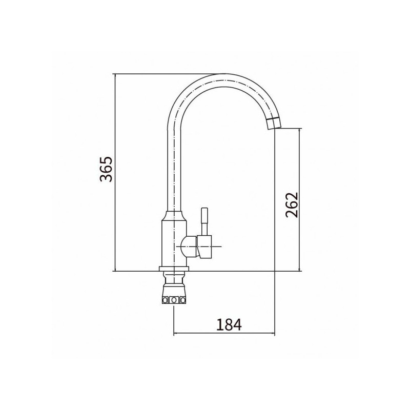 Смеситель Fashun A54009 сатин размер