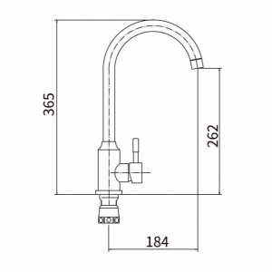 Смеситель Fashun A54009 сатин размер