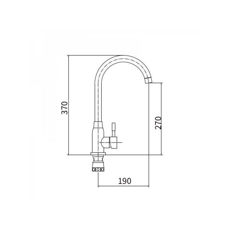 Смеситель Fashun A54009-В сатин размер