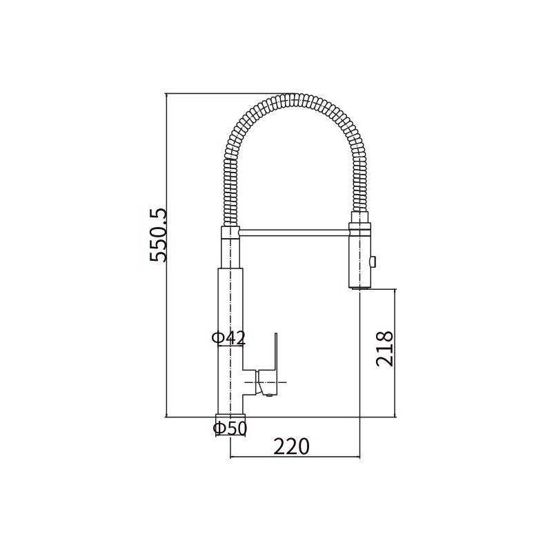 Смеситель Fashun A54102-3 сатин р