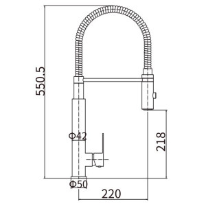 Смеситель Fashun A54102-3 сатин р