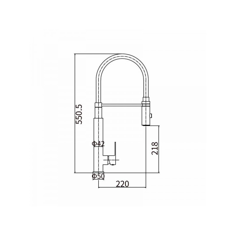 Смеситель Fashun A54102-8 белый/сатин размер