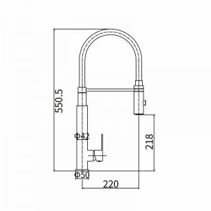 Смеситель Fashun A54102-8 белый/сатин размер