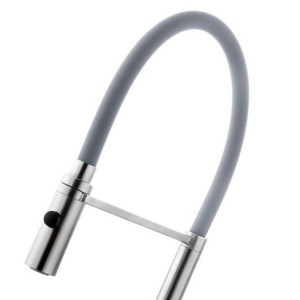 Смеситель Fashun A54111-12 серый/сатин излив