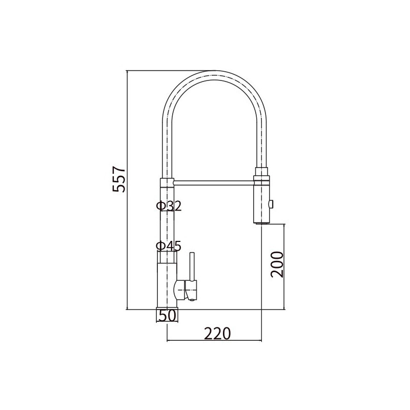 Смеситель Fashun A54111-8 белый/сатин размер