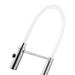 Смеситель Fashun A54111-8 белый/сатин излив