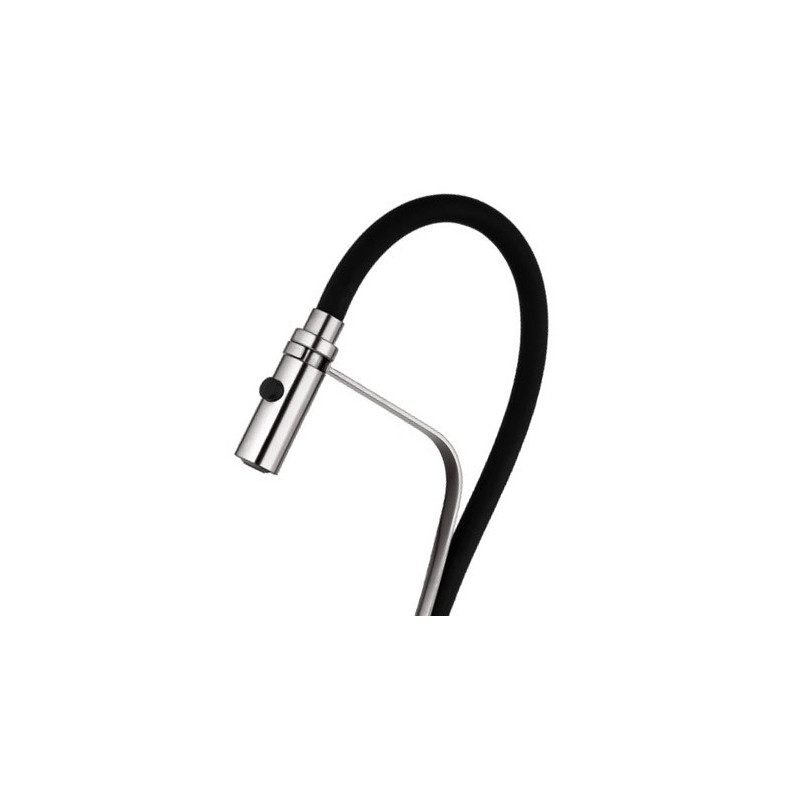 Смеситель Fashun A54112-7 черный/сатин излив