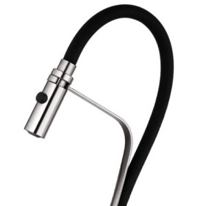 Смеситель Fashun A54112-7 черный/сатин излив