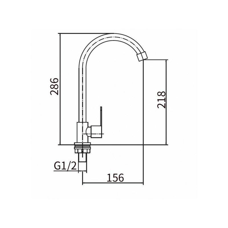 Смеситель Fashun A54192 сатин размер