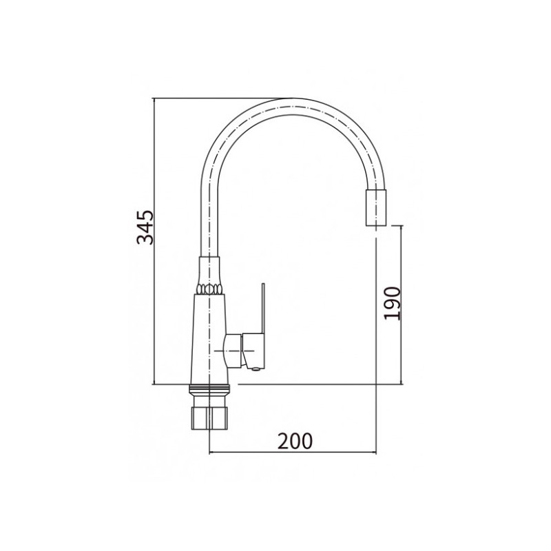 Смеситель Fashun A54301-10 красный/сатин размер