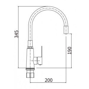 Смеситель Fashun A54301-10 красный/сатин размер