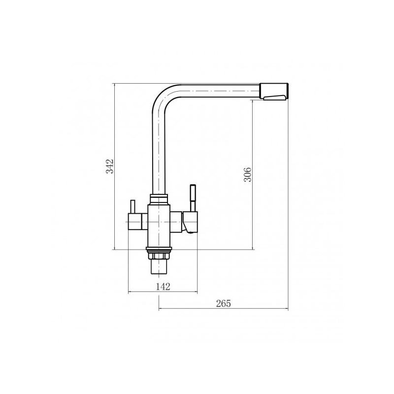 Смеситель Fashun A54309-8 песочный размер