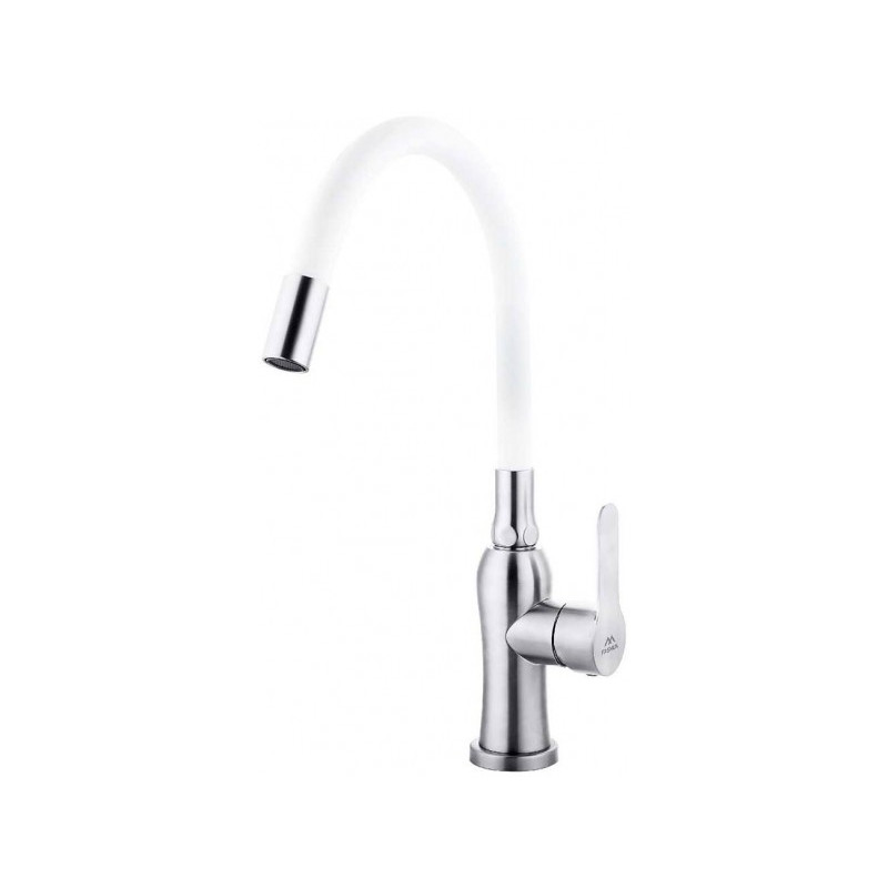 Смеситель Fashun A54801-8 белый/сатин