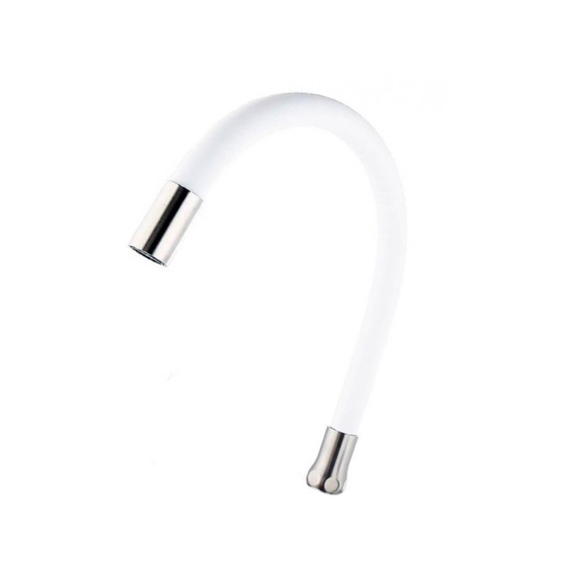 Смеситель Fashun A54801-8 белый/сатин излив