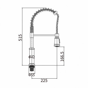 Смеситель Fashun A56008 сатин размер