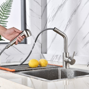 Смеситель Fashun A56009 сатин на мойке