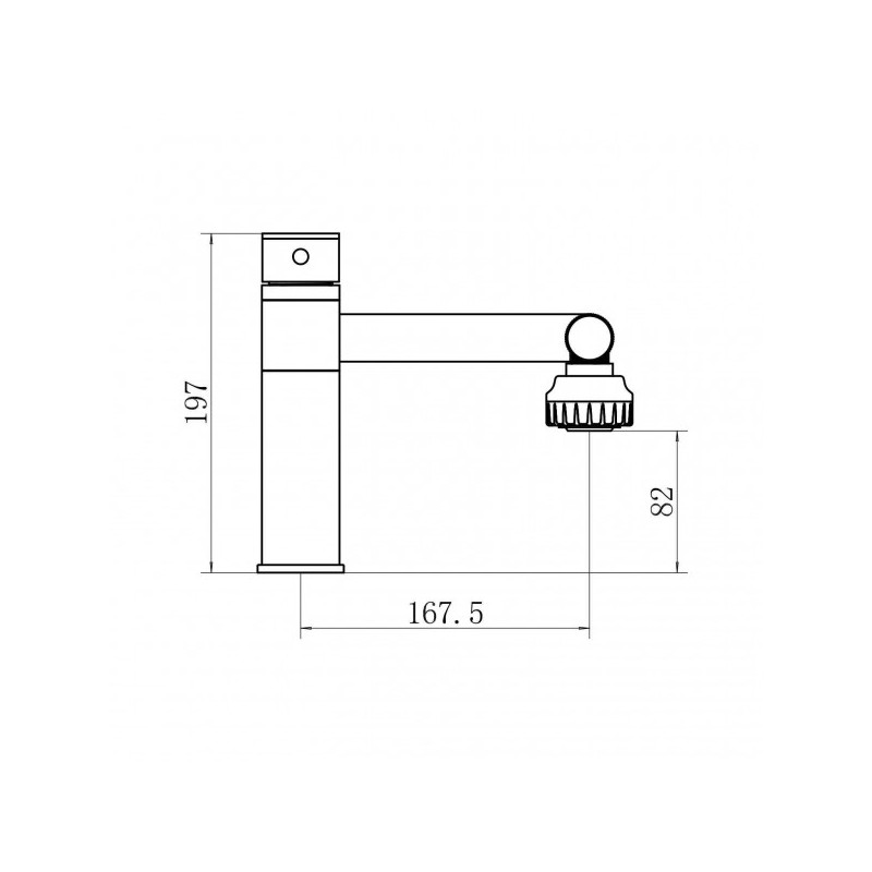 Смеситель Fashun A4017-7 черный размер