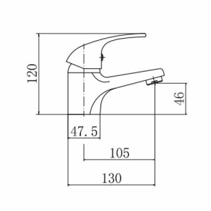 Смеситель Fashun A1003 хром размер
