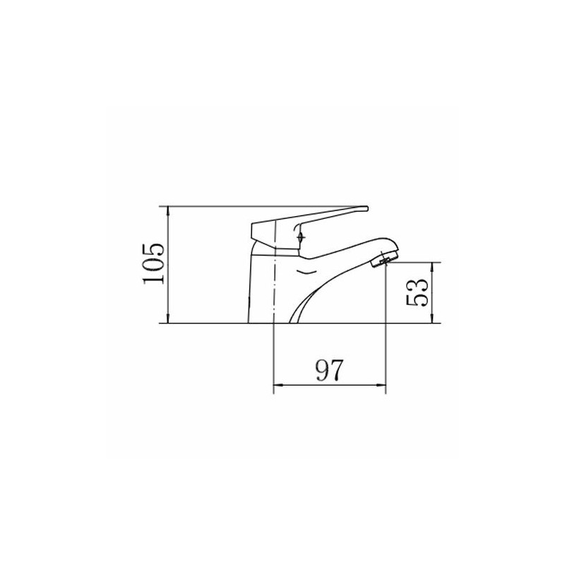 Смеситель Fashun A1013 хром размер
