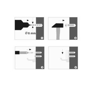 Крючок для ванной WasserKraft Leine K-5000 - монтаж
