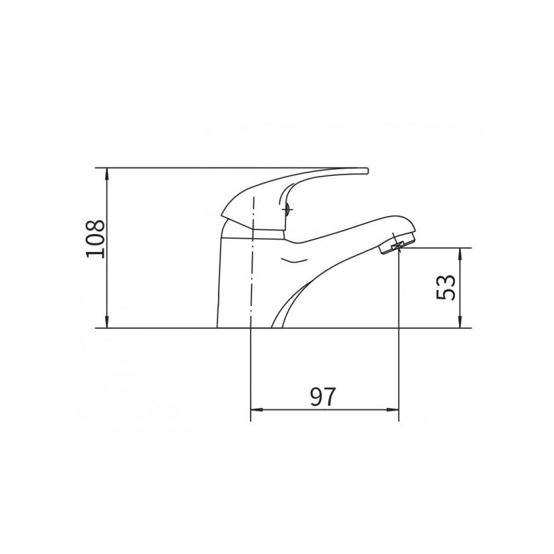 Смеситель Fashun A1015 хром размер