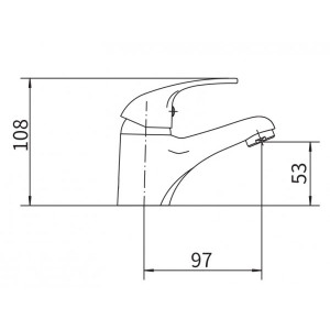 Смеситель Fashun A1015 хром размер