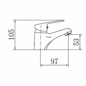 Смеситель Fashun A1016 хром размер