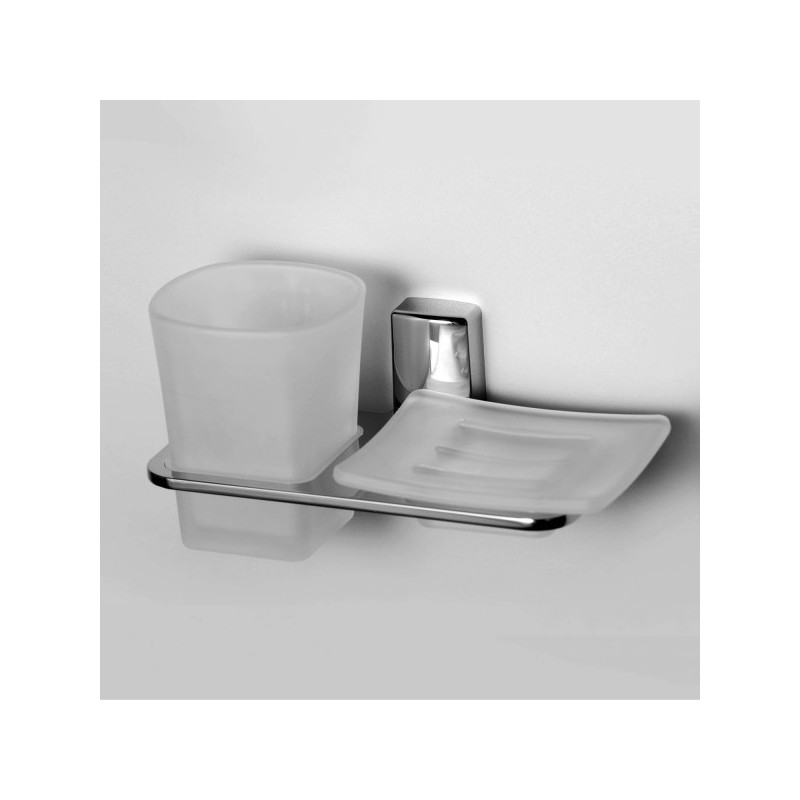 Держатель мыльницы и стакана WasserKraft Leine K-5000 - в интерьере