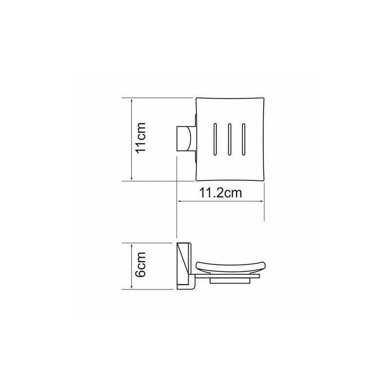 Мыльница WasserKraft Leine K-5000 - размеры