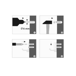 Держатель для полотенца WasserKraft Leine K-5000 - монтаж