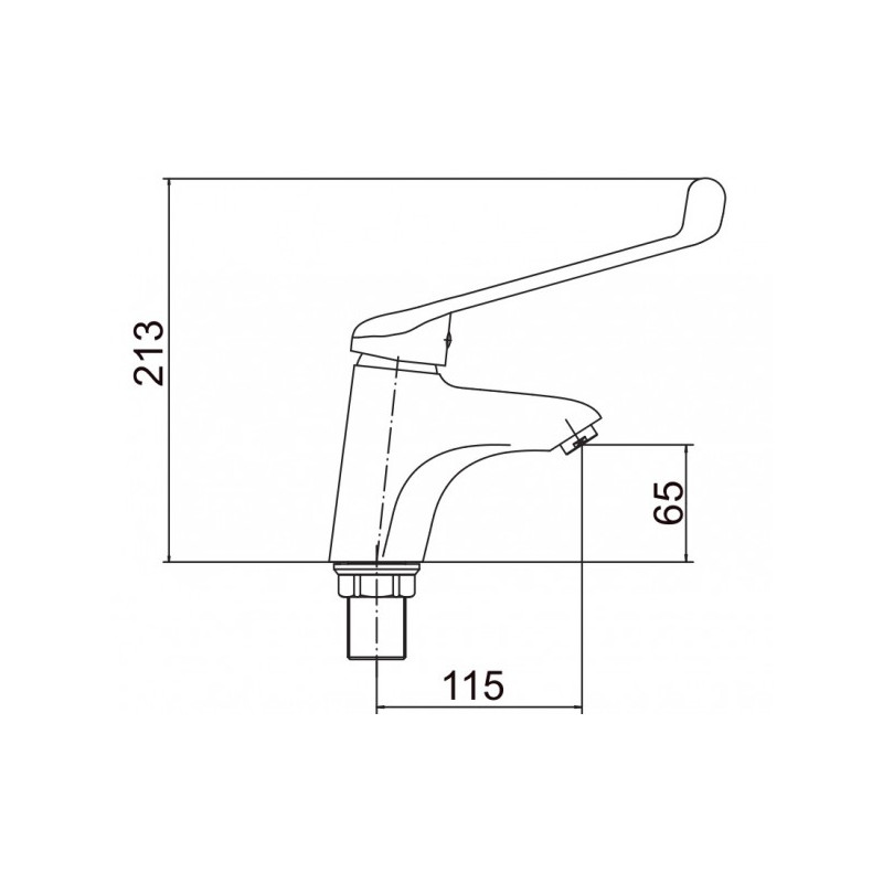 Смеситель Fashun A1054 хром размер