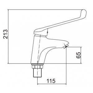 Смеситель Fashun A1054 хром размер