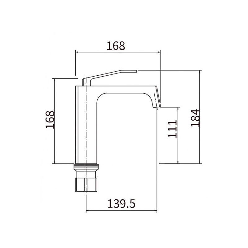 Смеситель Fashun A1058 хром размер