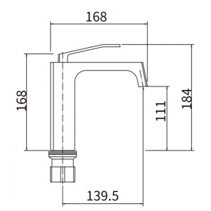 Смеситель Fashun A1058 хром размер