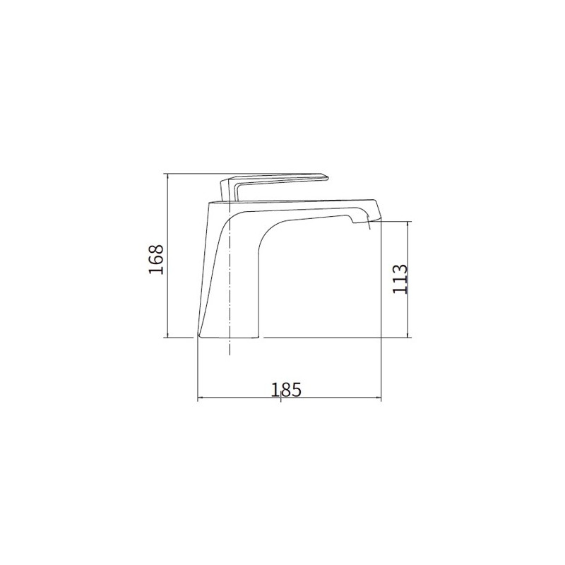 Смеситель Fashun A1061 хром размер