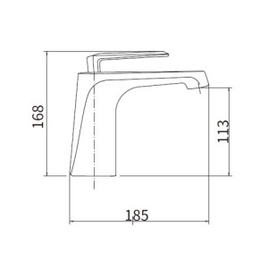 Смеситель Fashun A1061 хром размер