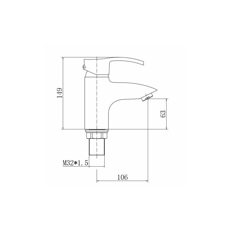 Смеситель Fashun A1070 хром размер
