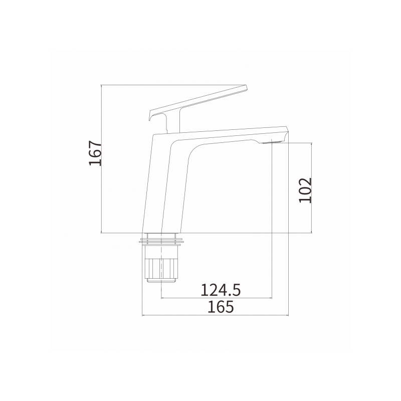 Смеситель Fashun A1081-8 белый/хром