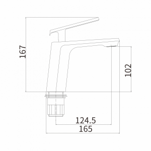 Смеситель Fashun A1081-8 белый/хром