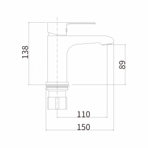 Смеситель Fashun A1082-7 черный размер