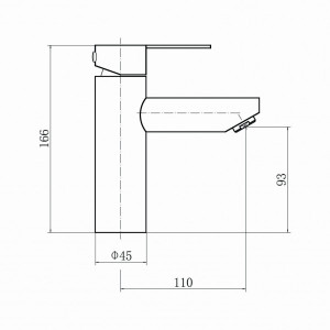Смеситель Fashun A51101 сатин размер