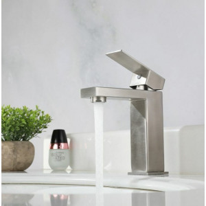 Смеситель Fashun A51102 сатин на умывальнике